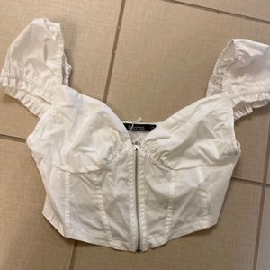 BooHoo corset top